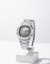 Modern Square Luxury Watch | Integrated Steel Bracelet