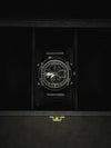 Luxury men's black digital watch in a display box, premium modern design from Mens Affair